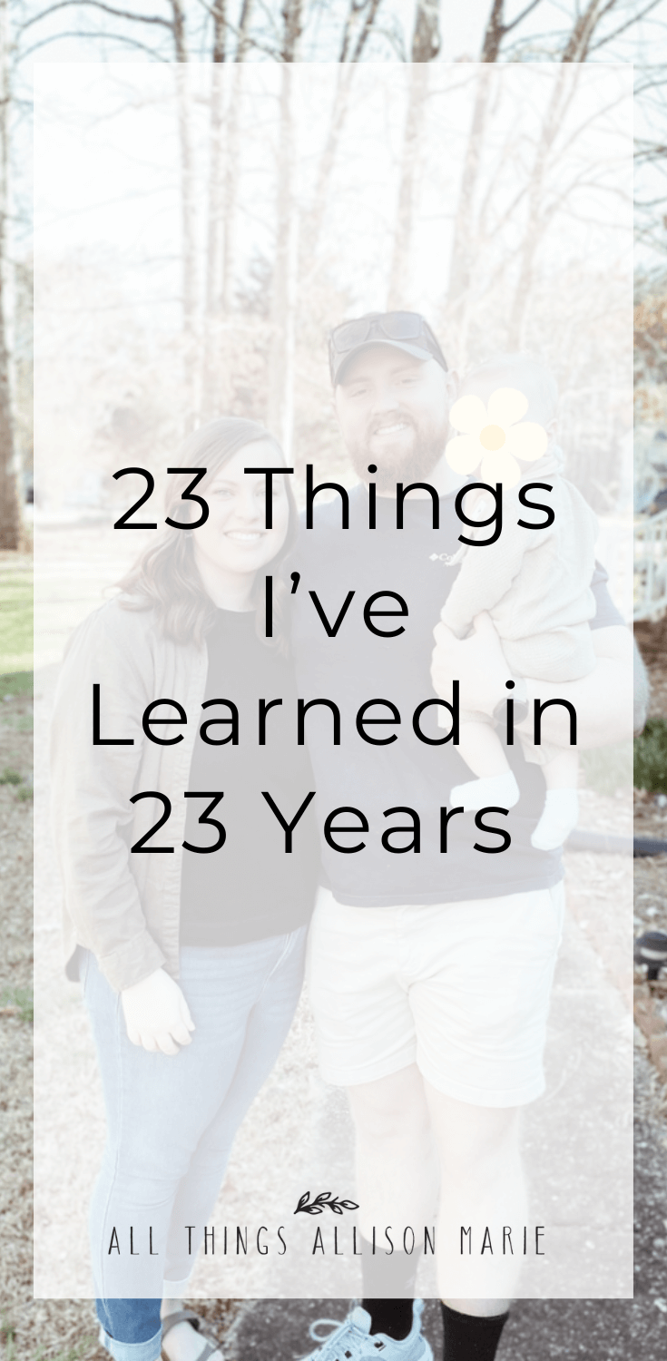 23 Things I've Learned in 23 Years